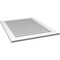 Ekena Millwork Vertical Surface Mount PVC Gable Vent: Non-Functional, w/3-1/2"W x 1"H, Standard Frame, 32"W x 42"H GVPVE32X4201SN - alternate 3